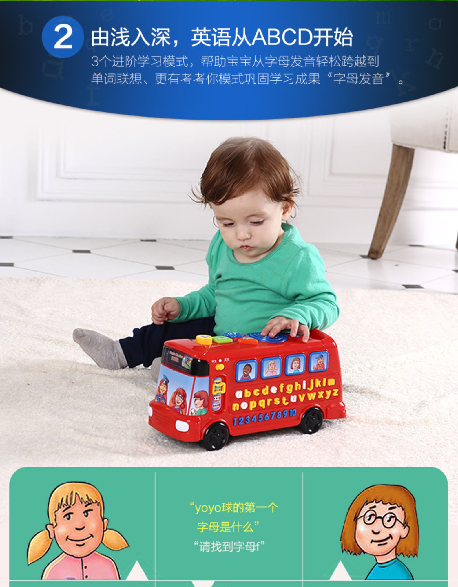 Vtech ΰ״Ӣ˫ĸʿ 26ĸѧϰӤ׶Сģ