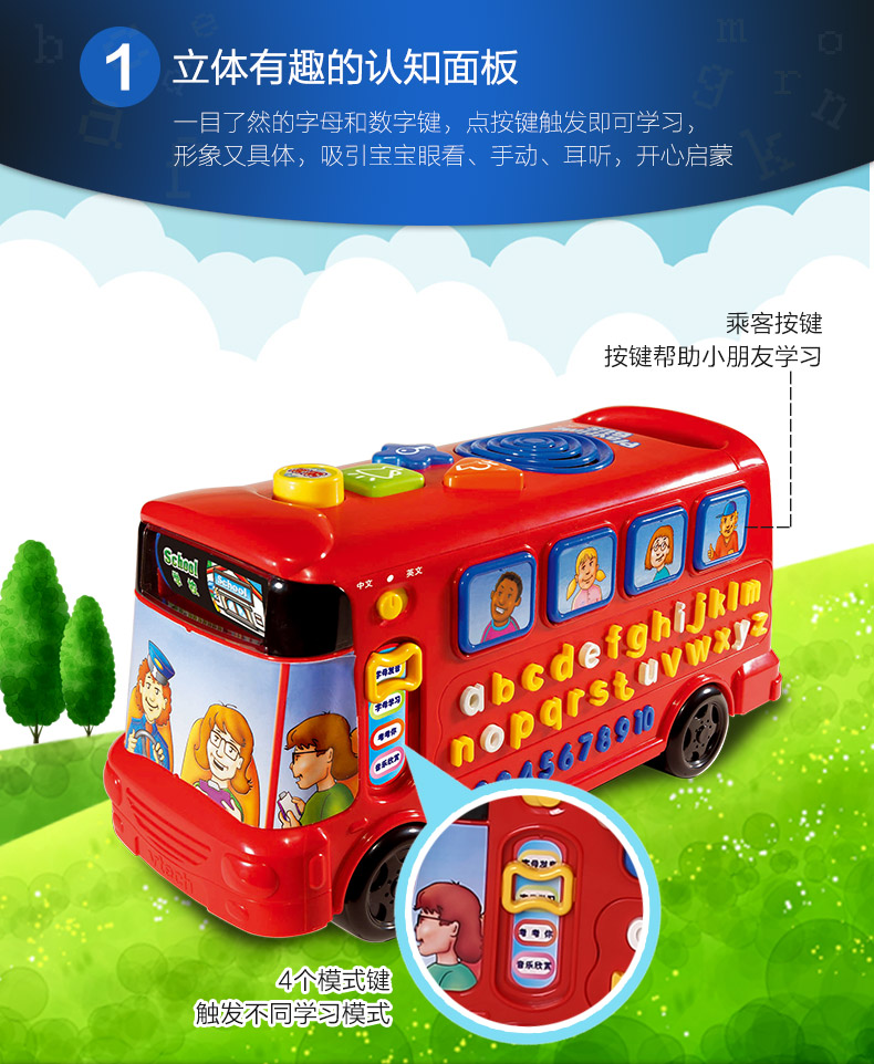 Vtech ΰ״Ӣ˫ĸʿ 26ĸѧϰӤ׶Сģ