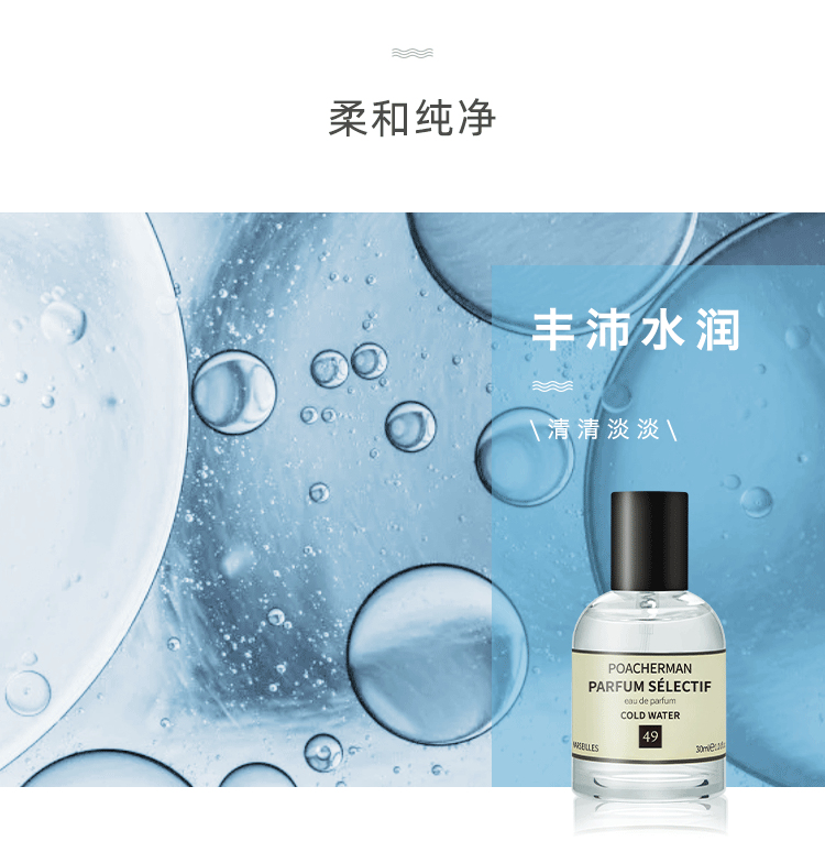 POACHERMAN 柏世曼臻选香水-凉白水 30ml