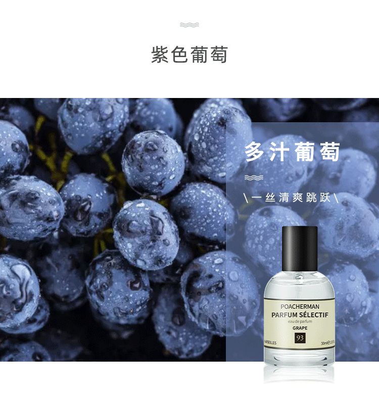 POACHERMAN 柏世曼臻选香水-葡萄 30ml