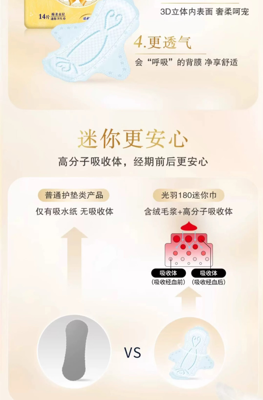 GOO.N 大王elis爱璐茜光羽日夜组合超薄卫生巾组合干爽透气极薄无感 74片