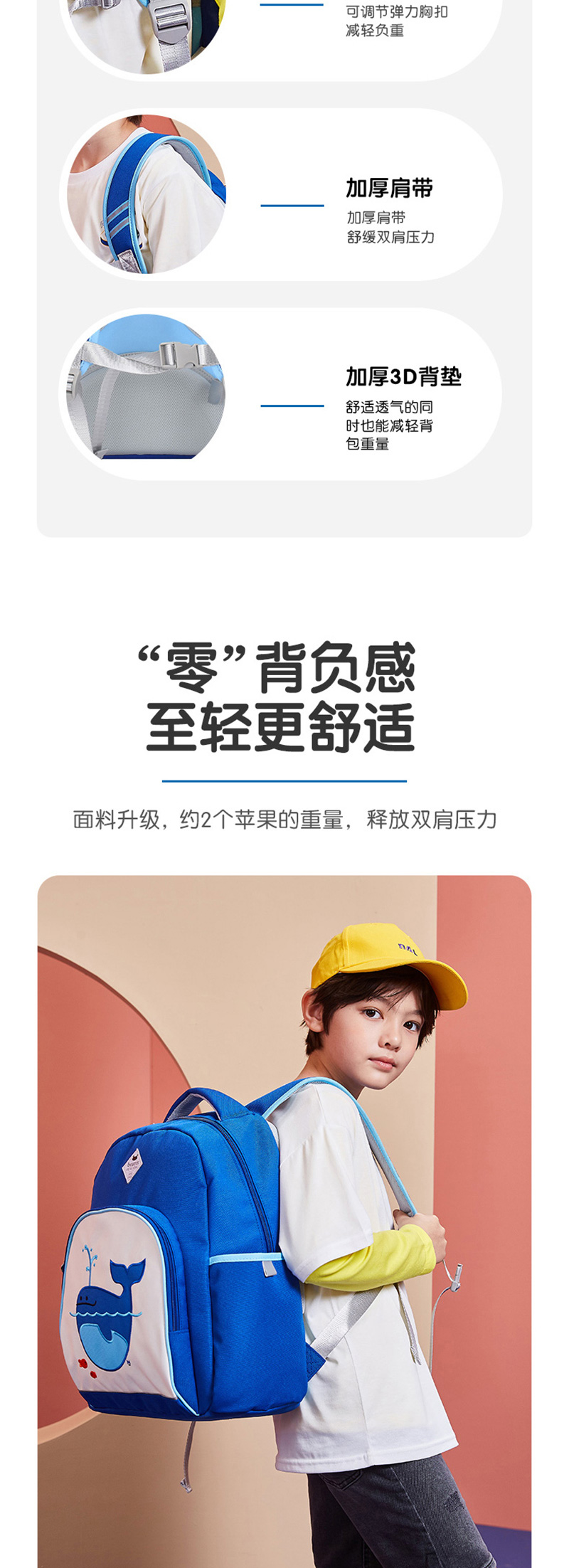 Beatrix 培趣思儿童超级减负休闲背包 冰淇淋小号BK-DOLC