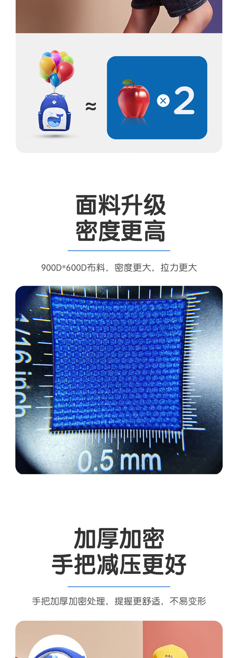 Beatrix 培趣思儿童超级减负休闲背包 冰淇淋小号BK-DOLC