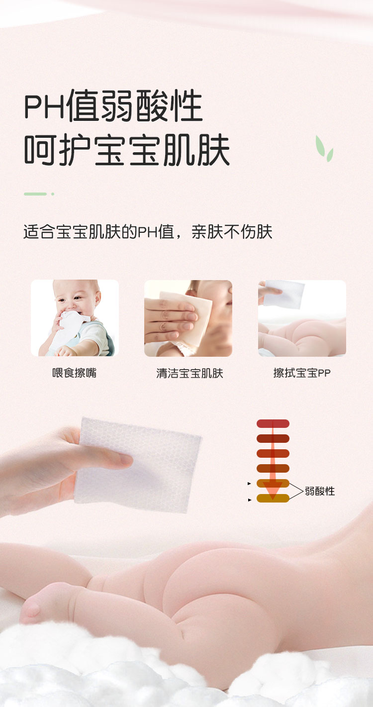 嘟咔熊 水蜜桃系列湿厕纸 40抽*10包