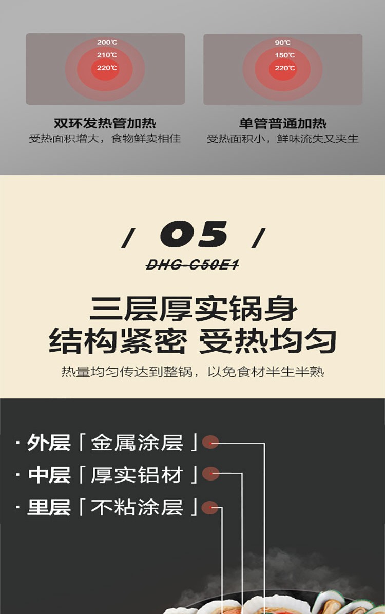 Bear 小熊多功能锅多用途锅 5L DHG-C50E1