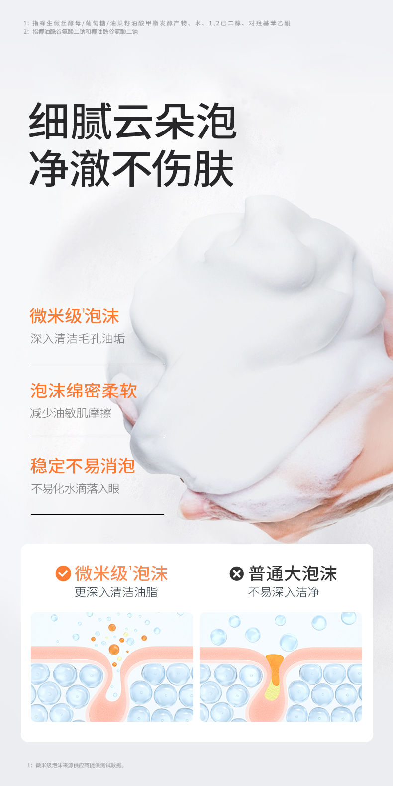 Hi!papa 海龟爸爸积雪草氨基酸洁颜泡泡 80ml