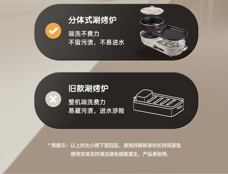 Bear 小熊多功能火锅电烤炉 DKL-C15L1