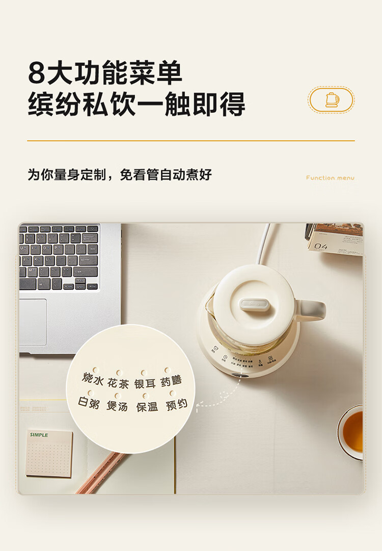 Bear 小熊迷你养生壶 0.8L