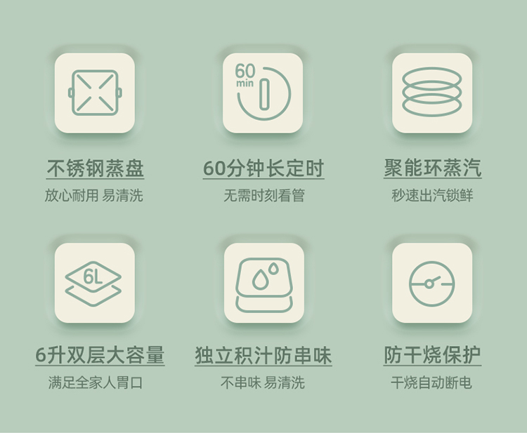 Bear 小熊家用多功能二层电蒸锅