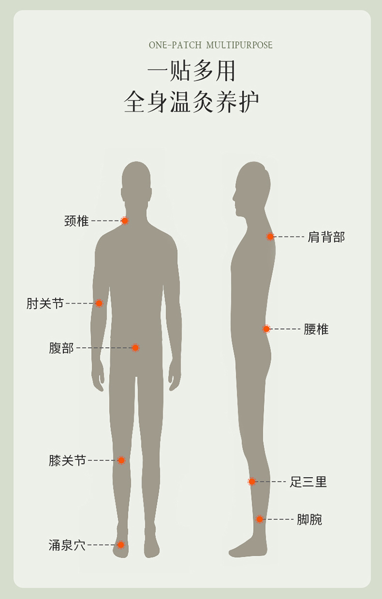 后辰 汉方热灸膏贴 5片/盒