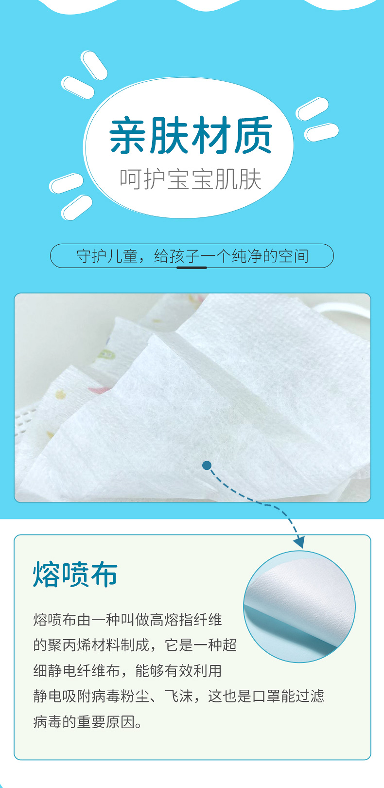 zeby 至贝儿童独立包装一次性防护口罩 小恐龙 3-12岁 50枚