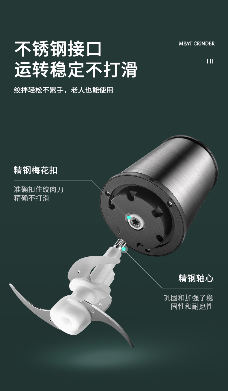 Yoice 优益家用多功能绞肉机