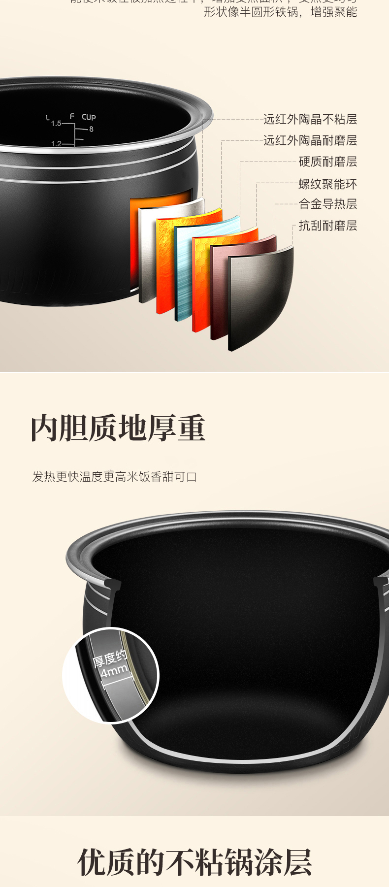 finsybo 亚普智能多功能电饭煲 F-IRC4F