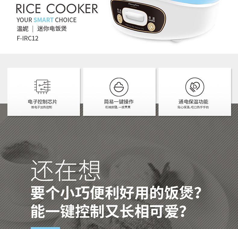 finsybo 温妮迷你电饭煲 F-IRC12