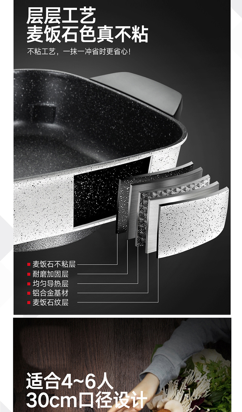 finsybo 维克多蒸笼款多功能电热锅