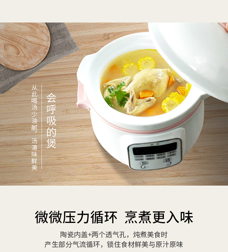 嘉炖 多功能电炖锅 1.5L
