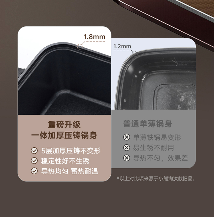 Bear 小熊折叠多功能电煮锅 6L