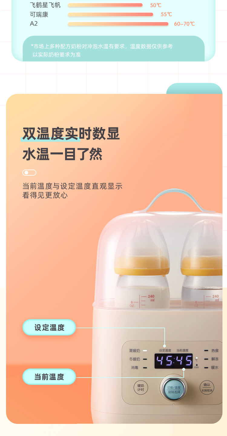 Bear 小熊二合一奶瓶消毒温奶器 NNQ-A03F1