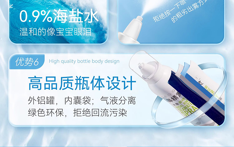 BEGGI 鼻精灵大象海盐水护鼻喷雾100ml