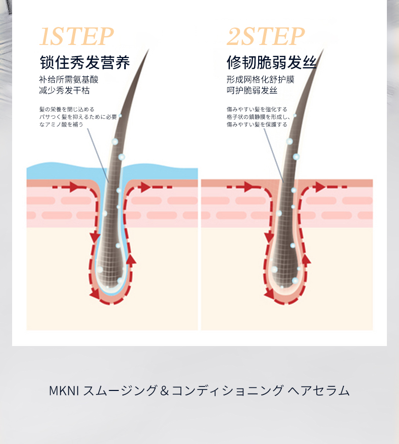 MKNI 日本玫可奈柔顺护发精华素 420ml 海外本土原版