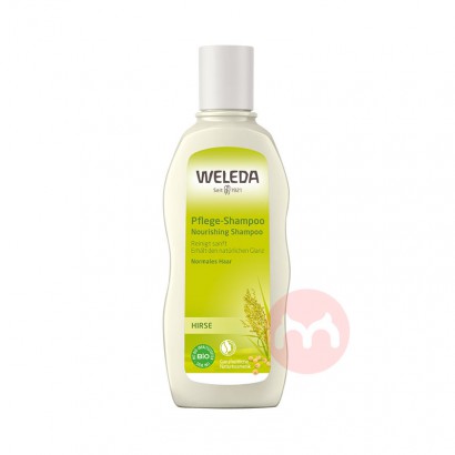 WELEDA 德国维蕾德有机小米滋养润泽洗发液孕妇可用 海外本土原版