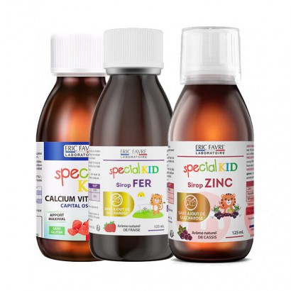 3װERIC FAVRE Ӥ׶ͯҺ+άDӪҺ+Һ岹ӪҺ125ml+пӪҺݮζ Ȿԭ