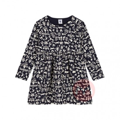 PETIT BATEAU Сͯ涯ӡ֯ȹ Ȿԭ
