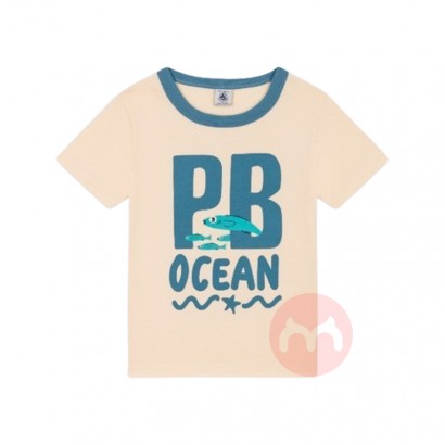 PETIT BATEAU Сͯп滭ӡ¶T ɫ Ȿԭ