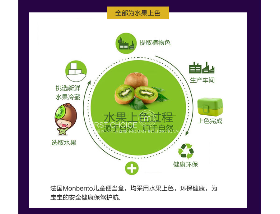 Monbento 法国Monbento卡通日式儿童便当盒 海外本土原版
