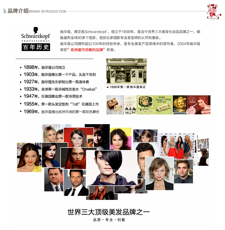 Schwarzkopf 德国施华蔻Brillance染发剂 黑红色896 海外本土原版