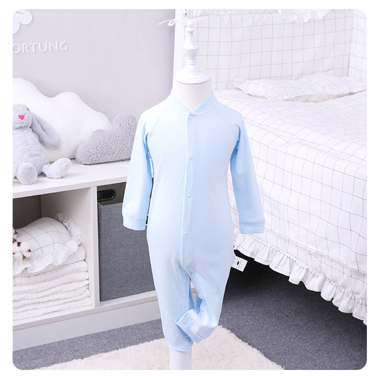 Verantwortung 明德任责 男女宝宝 有机棉连体睡衣家居服爬服 欧式典雅纯色