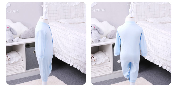Verantwortung 明德任责 男女宝宝 有机棉连体睡衣家居服爬服 欧式典雅纯色