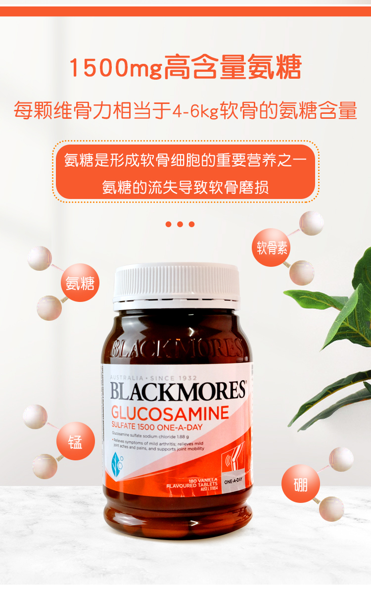 BLACKMORES ްļѱά1500mg 180Ƭ Ȿԭ