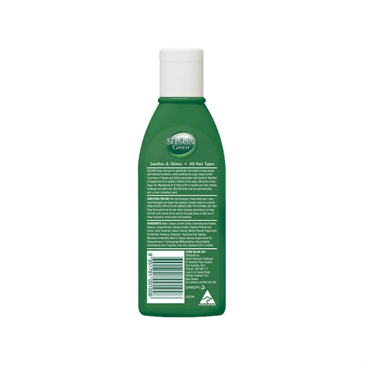 Selsun 澳洲Selsun绿色氨基酸去屑洗发水200ml 海外本土原版