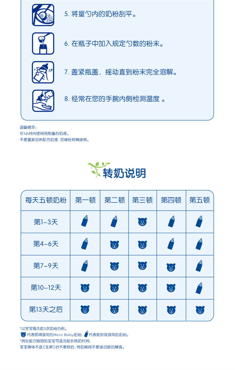 【新生儿赠礼】Hero Baby 荷兰Hero Baby白金版婴儿奶粉1段 0-6个月 800g 荷兰本土原版