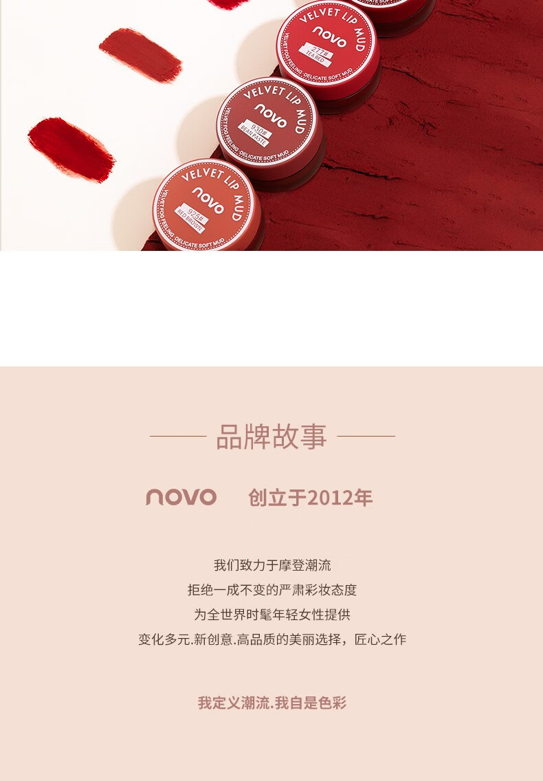 NOVO 5461丝慕雾绒果冻唇泥