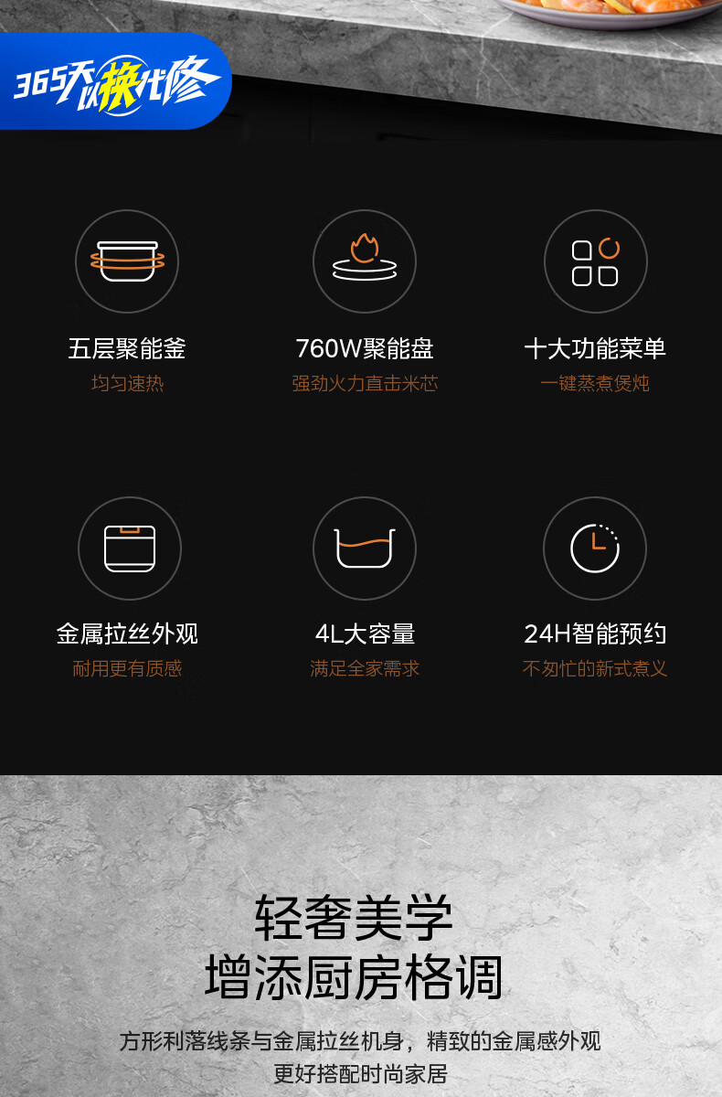 Midea ļܸͭ緹 4L