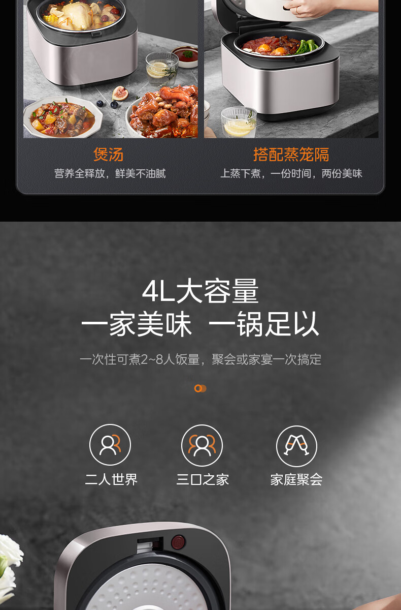 Midea ļܸͭ緹 4L