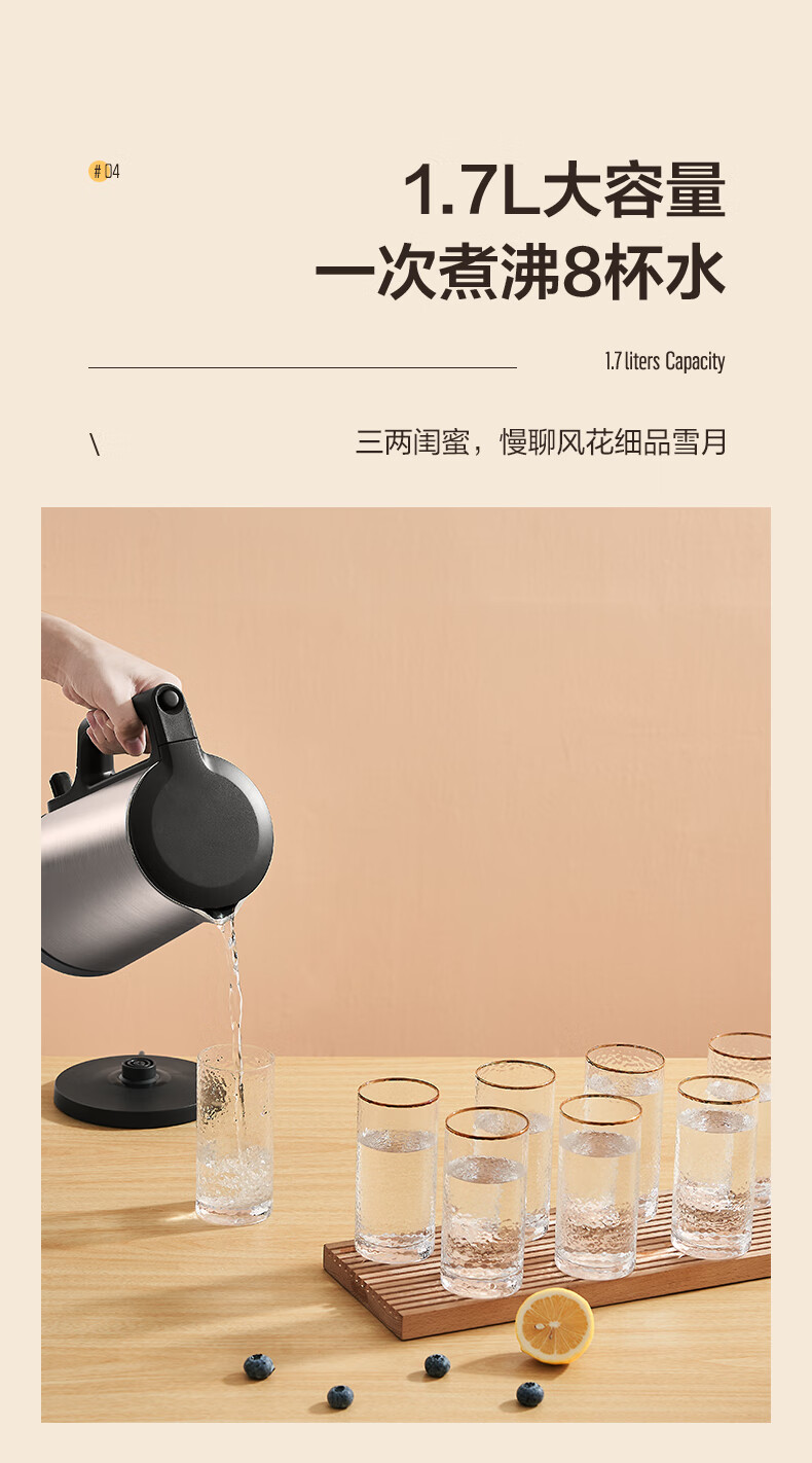 Midea ļ˫̷ַˮ 1.7L