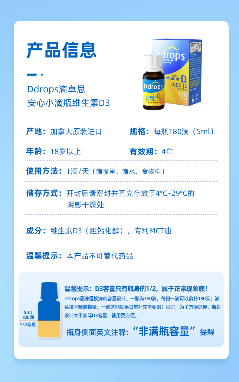 Ddrops ô׿˼άD3 1000IU Ȿԭ
