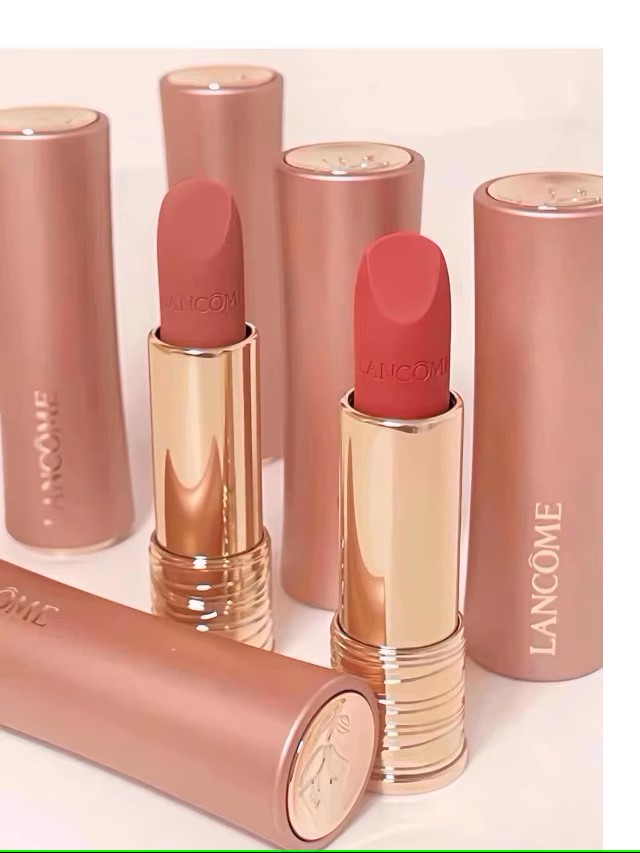 LANCOME 法国兰蔻粉金管小蛮腰口红菁纯柔雾哑光唇膏 3.4g 海外本土原版