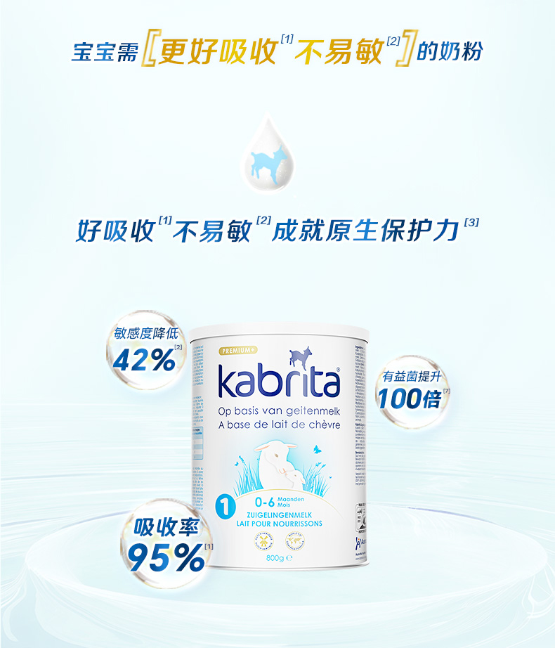 Kabrita ѱؽװӤ׶̷1 0-6 800g ԭ