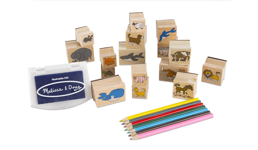 Melissa & Doug 美国美丽莎和豆豆 动物邮票集 海外本土原版