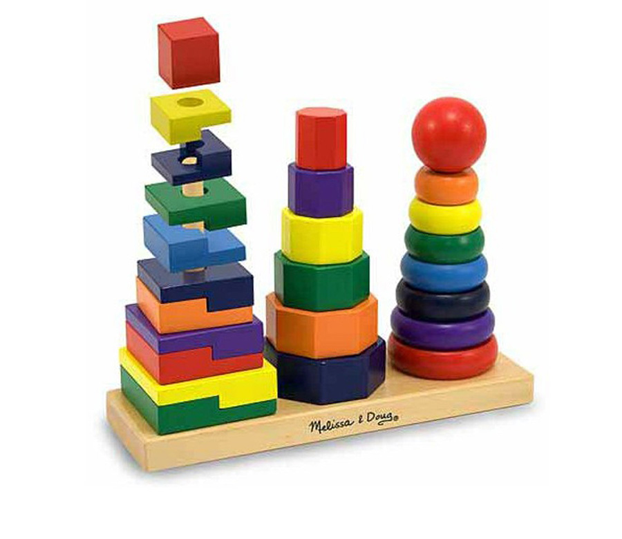 Melissa & Doug 美国美丽莎和豆豆 几何积木 海外本土原版