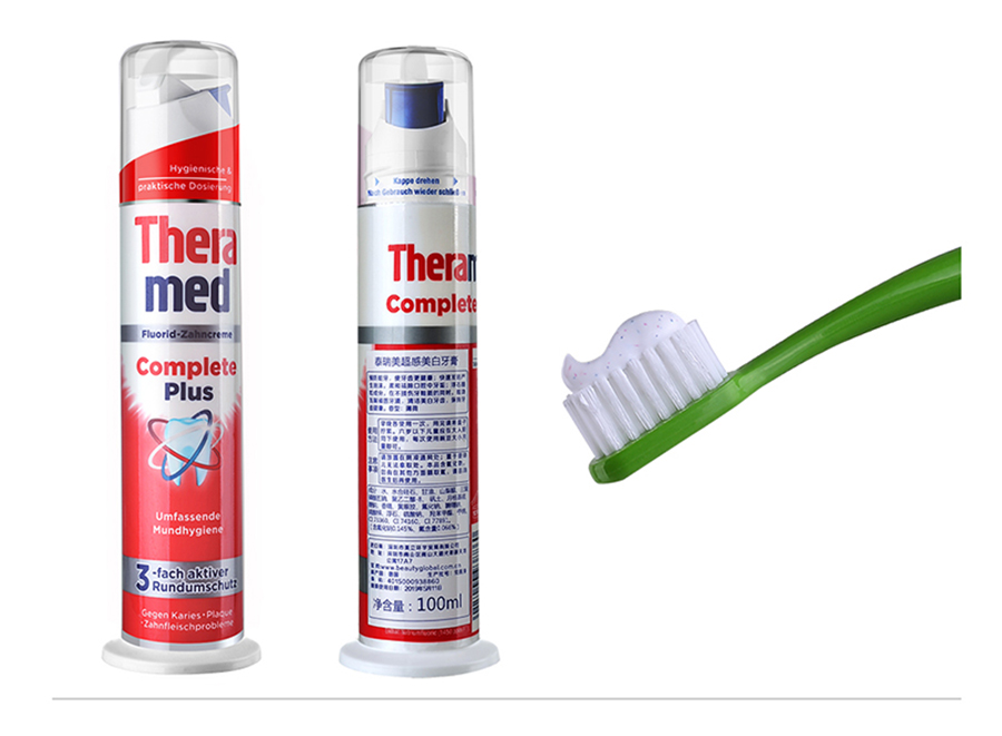 Theramed 德国泰瑞美立式强效清洁牙膏100ml 海外本土原版